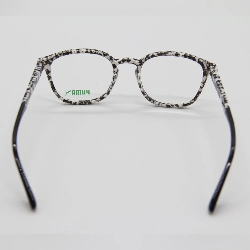 NEW PUMA PU0118O 001 BLACK WHITE EYEGLASSES PUMA PU01180